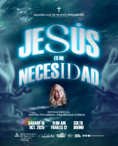 Flyer Jesus es mi necesidad